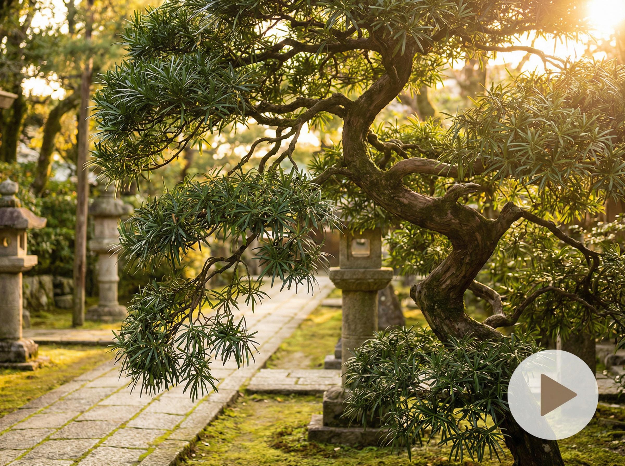 麻豆麻豆推荐：蓬莱松造型艺术视频演示